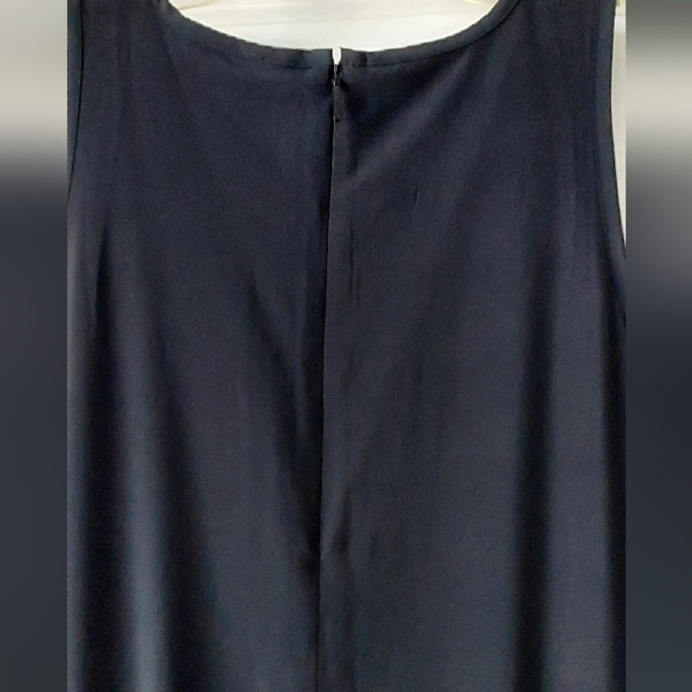 Athleta Brooklyn Jumpsuit Women 10 Black Sleeveless Pockets V Neck Tapered Ankle - Picture 7 of 12